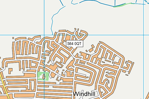 S64 0QT map - OS VectorMap District (Ordnance Survey)