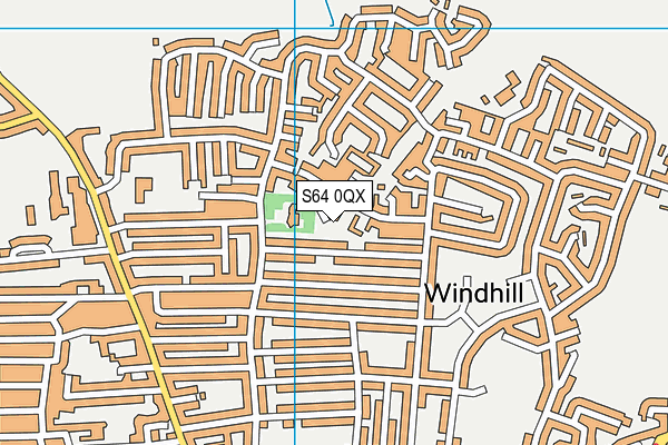 S64 0QX map - OS VectorMap District (Ordnance Survey)