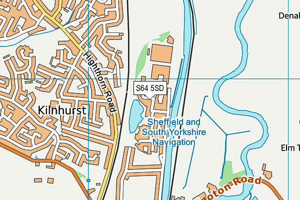 S64 5SD map - OS VectorMap District (Ordnance Survey)