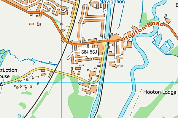 S64 5SJ map - OS VectorMap District (Ordnance Survey)