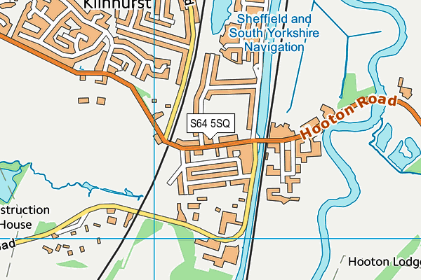 S64 5SQ map - OS VectorMap District (Ordnance Survey)