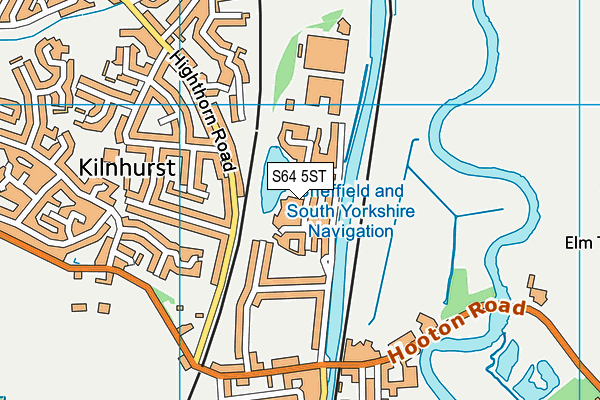 S64 5ST map - OS VectorMap District (Ordnance Survey)