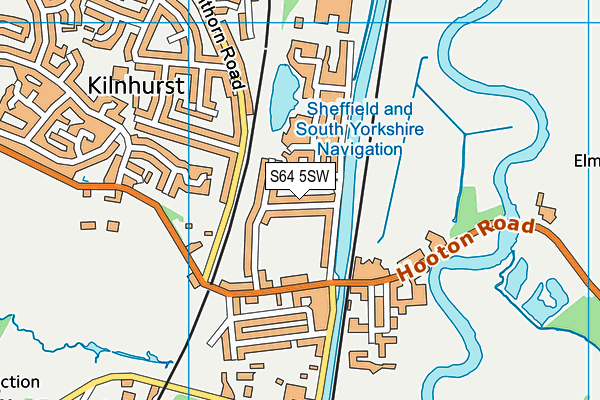 S64 5SW map - OS VectorMap District (Ordnance Survey)