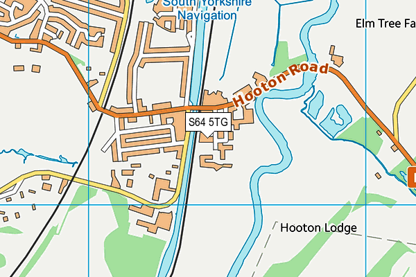 S64 5TG map - OS VectorMap District (Ordnance Survey)