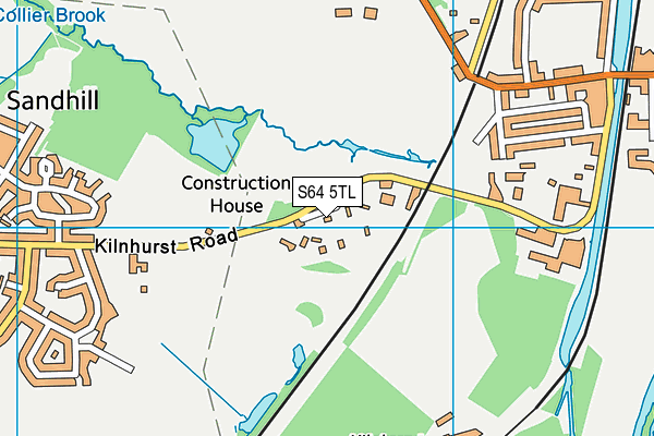 S64 5TL map - OS VectorMap District (Ordnance Survey)