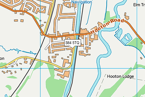 S64 5TQ map - OS VectorMap District (Ordnance Survey)