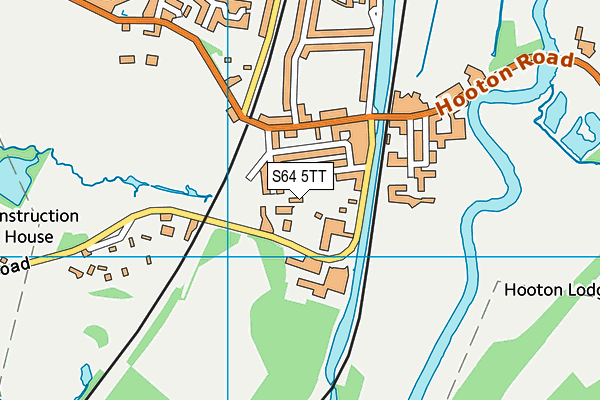 S64 5TT map - OS VectorMap District (Ordnance Survey)