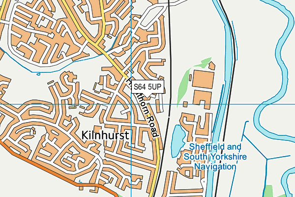 S64 5UP map - OS VectorMap District (Ordnance Survey)