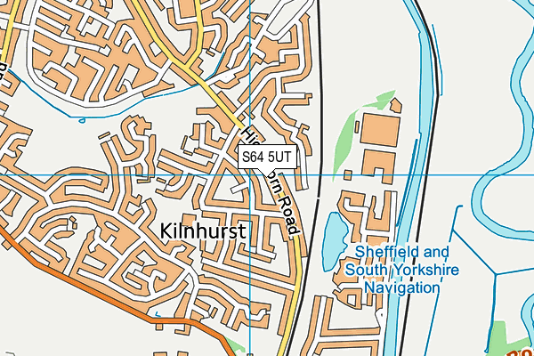 S64 5UT map - OS VectorMap District (Ordnance Survey)