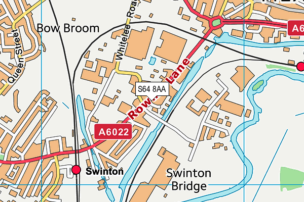 S64 8AA map - OS VectorMap District (Ordnance Survey)