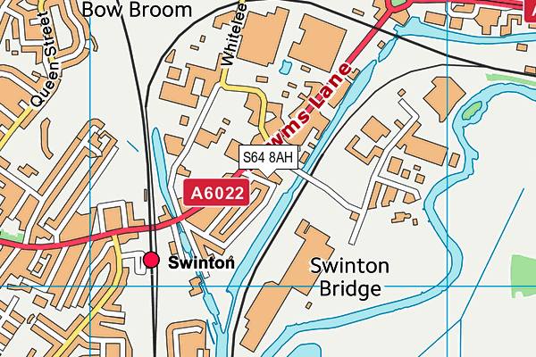 S64 8AH map - OS VectorMap District (Ordnance Survey)