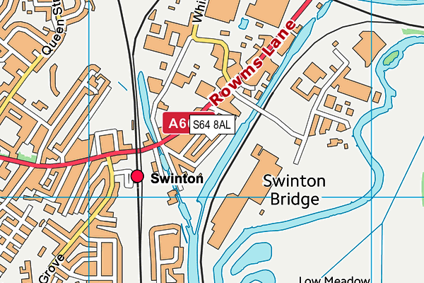 S64 8AL map - OS VectorMap District (Ordnance Survey)