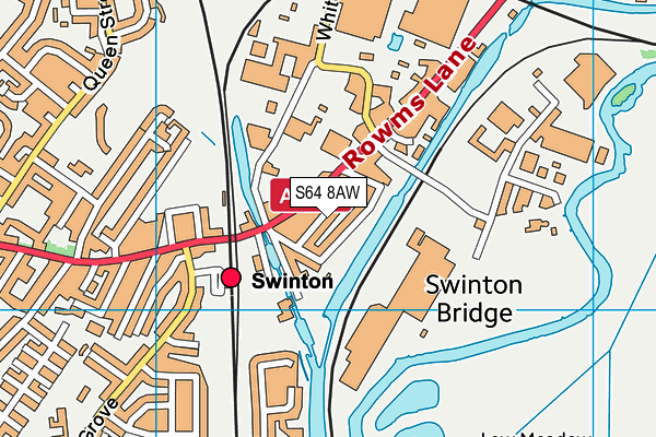 S64 8AW map - OS VectorMap District (Ordnance Survey)