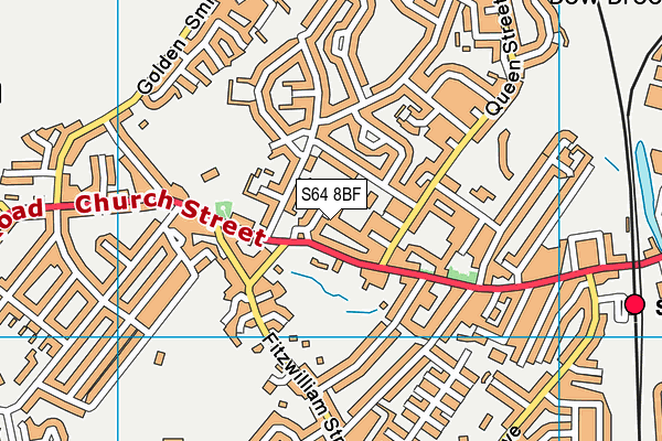 S64 8BF map - OS VectorMap District (Ordnance Survey)