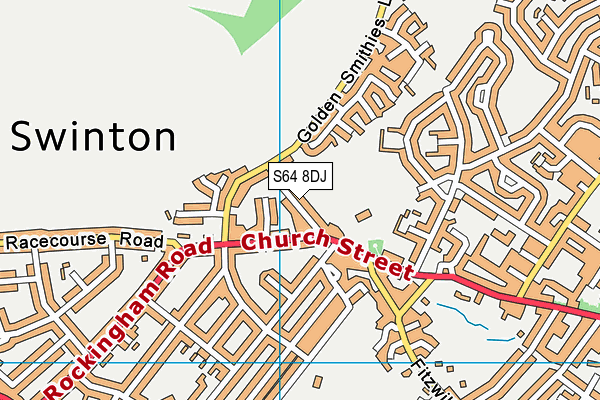 S64 8DJ map - OS VectorMap District (Ordnance Survey)