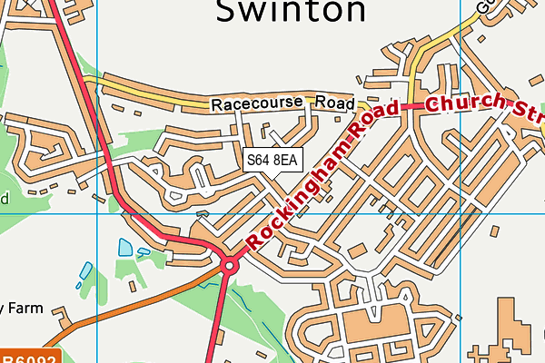 S64 8EA map - OS VectorMap District (Ordnance Survey)