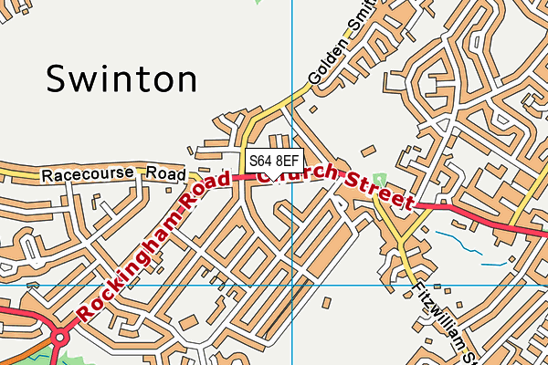 S64 8EF map - OS VectorMap District (Ordnance Survey)