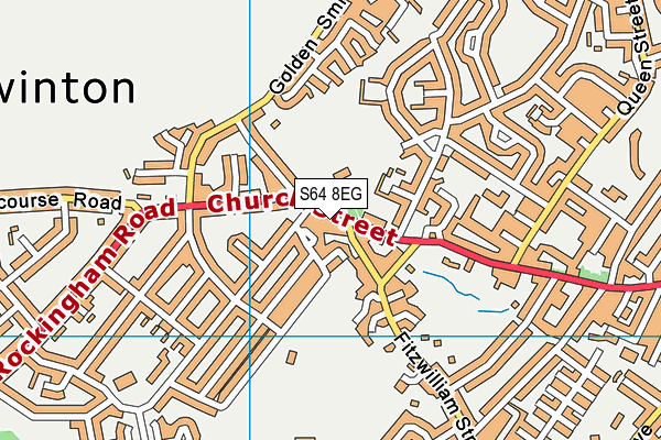 S64 8EG map - OS VectorMap District (Ordnance Survey)