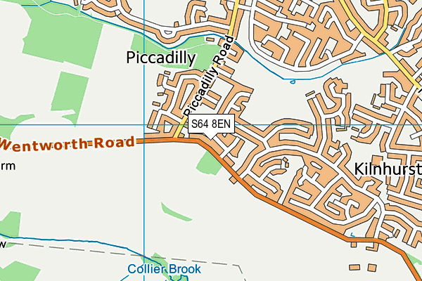 S64 8EN map - OS VectorMap District (Ordnance Survey)