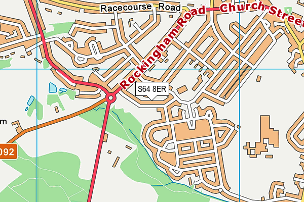 S64 8ER map - OS VectorMap District (Ordnance Survey)