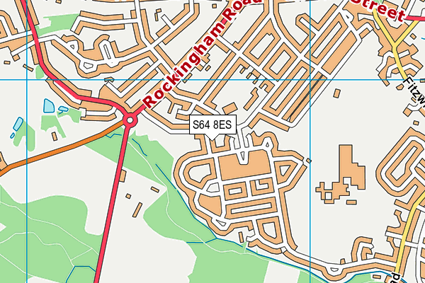 S64 8ES map - OS VectorMap District (Ordnance Survey)