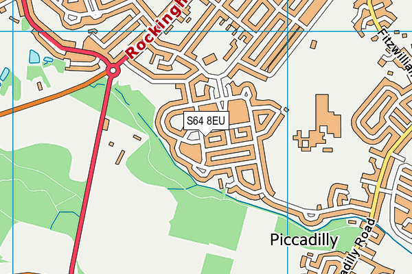 S64 8EU map - OS VectorMap District (Ordnance Survey)