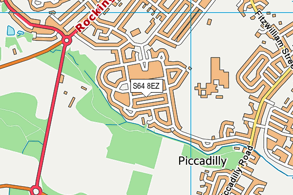 S64 8EZ map - OS VectorMap District (Ordnance Survey)