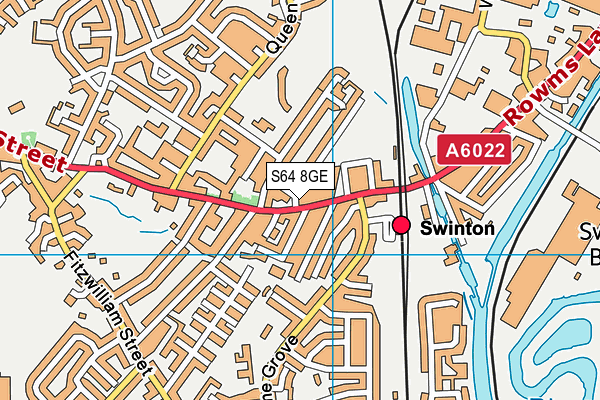 S64 8GE map - OS VectorMap District (Ordnance Survey)