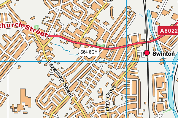 S64 8GY map - OS VectorMap District (Ordnance Survey)