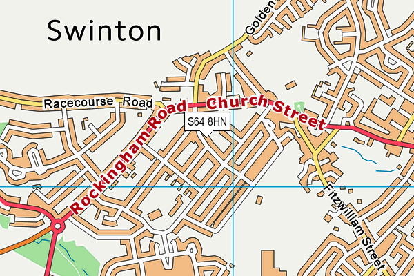 S64 8HN map - OS VectorMap District (Ordnance Survey)