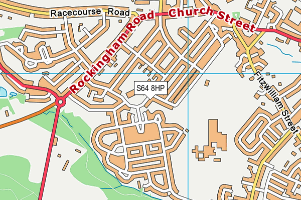 S64 8HP map - OS VectorMap District (Ordnance Survey)