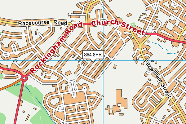 S64 8HR map - OS VectorMap District (Ordnance Survey)