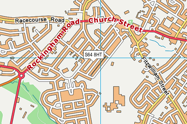 S64 8HT map - OS VectorMap District (Ordnance Survey)