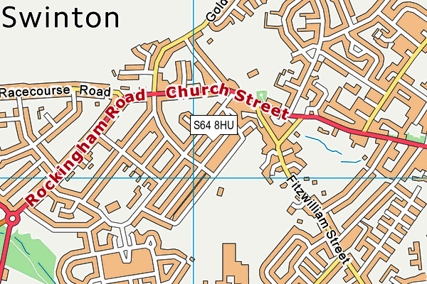 S64 8HU map - OS VectorMap District (Ordnance Survey)