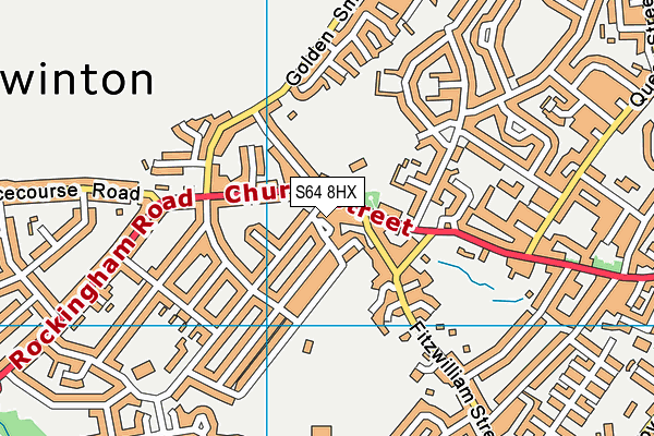 S64 8HX map - OS VectorMap District (Ordnance Survey)