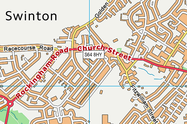 S64 8HY map - OS VectorMap District (Ordnance Survey)