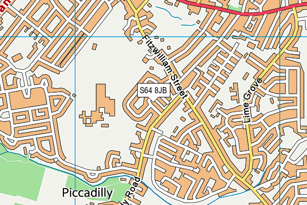 S64 8JB map - OS VectorMap District (Ordnance Survey)