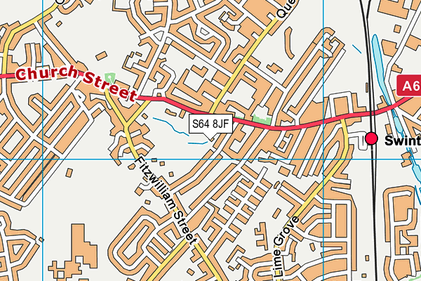 S64 8JF map - OS VectorMap District (Ordnance Survey)