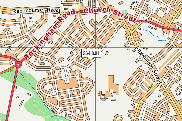 S64 8JH map - OS VectorMap District (Ordnance Survey)