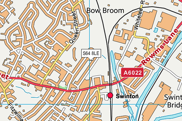 S64 8LE map - OS VectorMap District (Ordnance Survey)