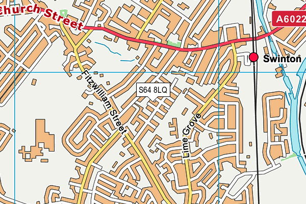 S64 8LQ map - OS VectorMap District (Ordnance Survey)