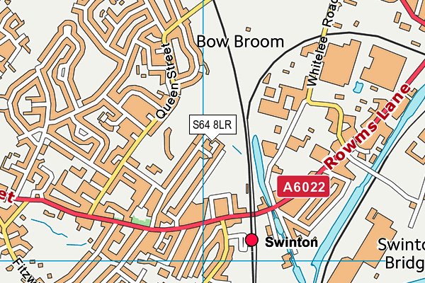 S64 8LR map - OS VectorMap District (Ordnance Survey)