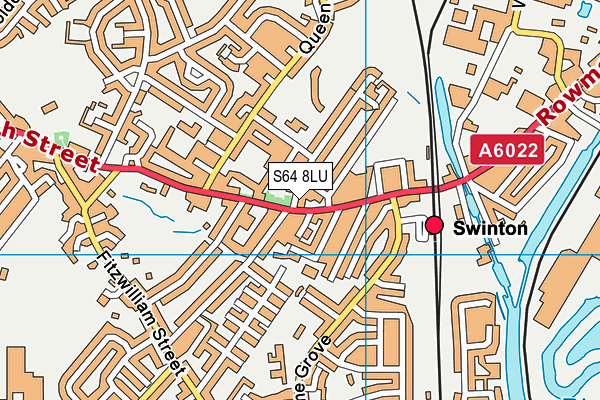 S64 8LU map - OS VectorMap District (Ordnance Survey)