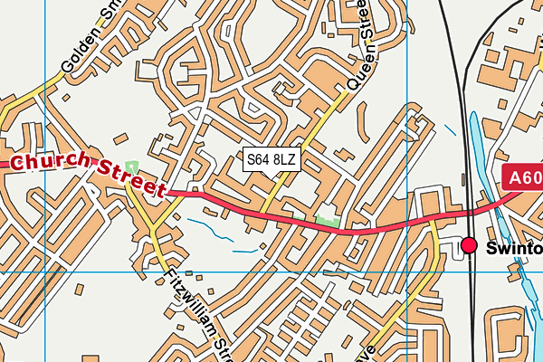 S64 8LZ map - OS VectorMap District (Ordnance Survey)