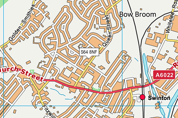 S64 8NF map - OS VectorMap District (Ordnance Survey)