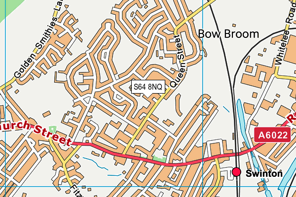 S64 8NQ map - OS VectorMap District (Ordnance Survey)