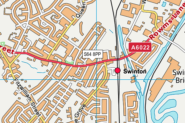 S64 8PP map - OS VectorMap District (Ordnance Survey)