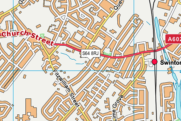 S64 8RJ map - OS VectorMap District (Ordnance Survey)