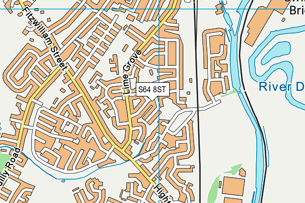 S64 8ST map - OS VectorMap District (Ordnance Survey)
