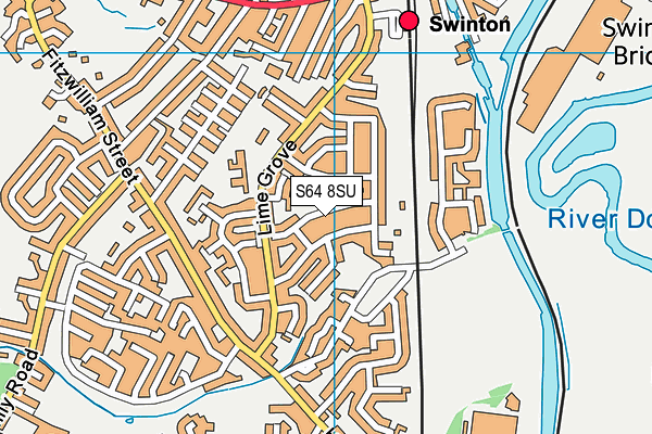 S64 8SU map - OS VectorMap District (Ordnance Survey)